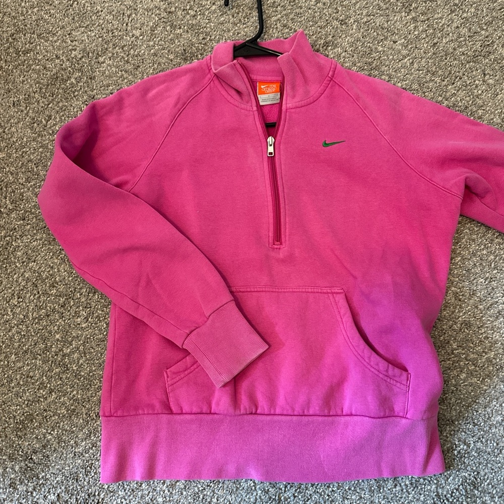Vintage Nike Fuchsia Half-Zip Pullover